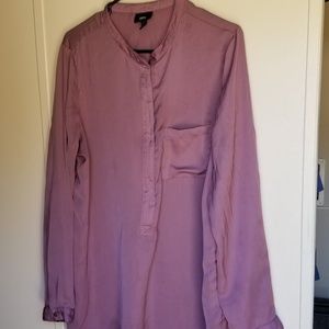 Long sleeve oversized blouse